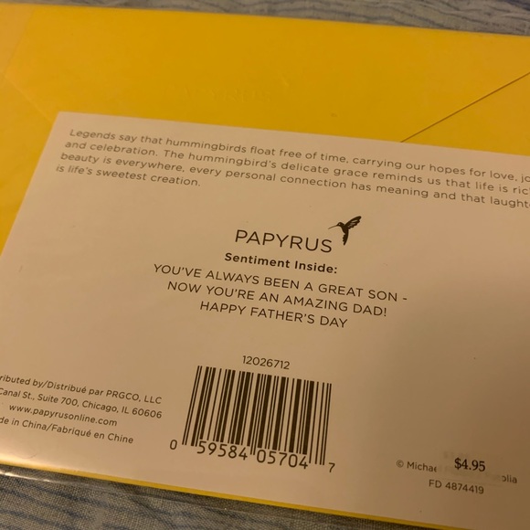 ⚡️5/$30⚡️Papyrus super son, Father’s Day card - Picture 5 of 6